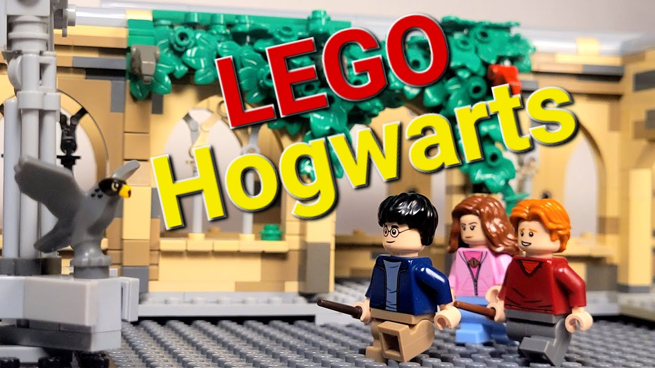 Building Hogwarts In Lego: Episode 1 Courtyard and Fountain
