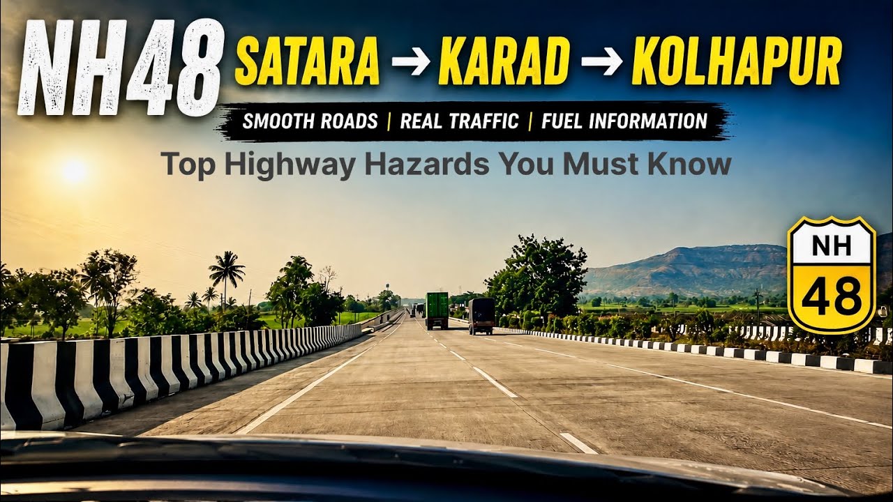 NH48 Satara to Kolhapur Full Drive 🚗 | Top Highway Hazards You Must Know 