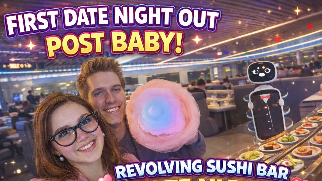 Revolving sushi bar- First date night post baby!