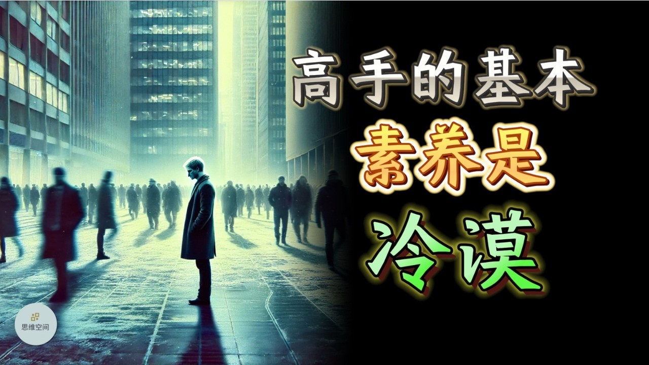 高手的基本素养是冷漠 |  思维空间 0505 | 2024