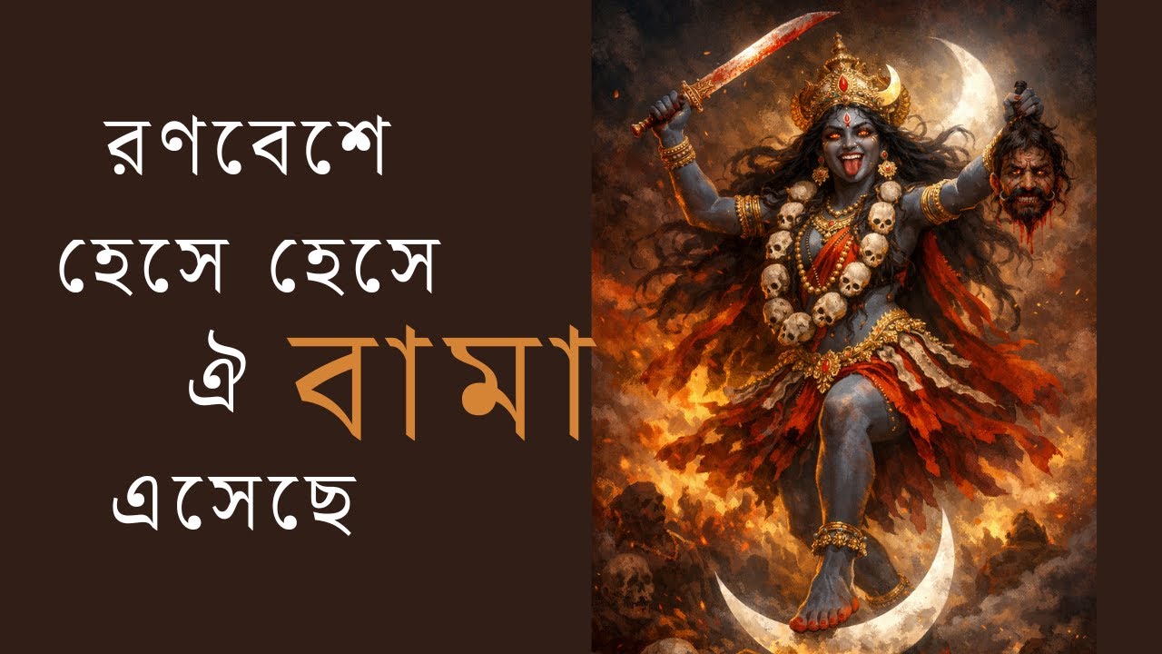 রণবেশে হেসে হেসে ঐ বামা এসেছে