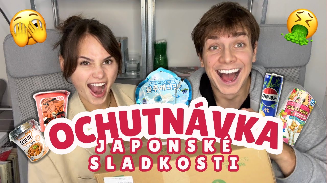 OCHUTNÁVKA JAPONSKÝCH SLADKOSTÍ😬🤢