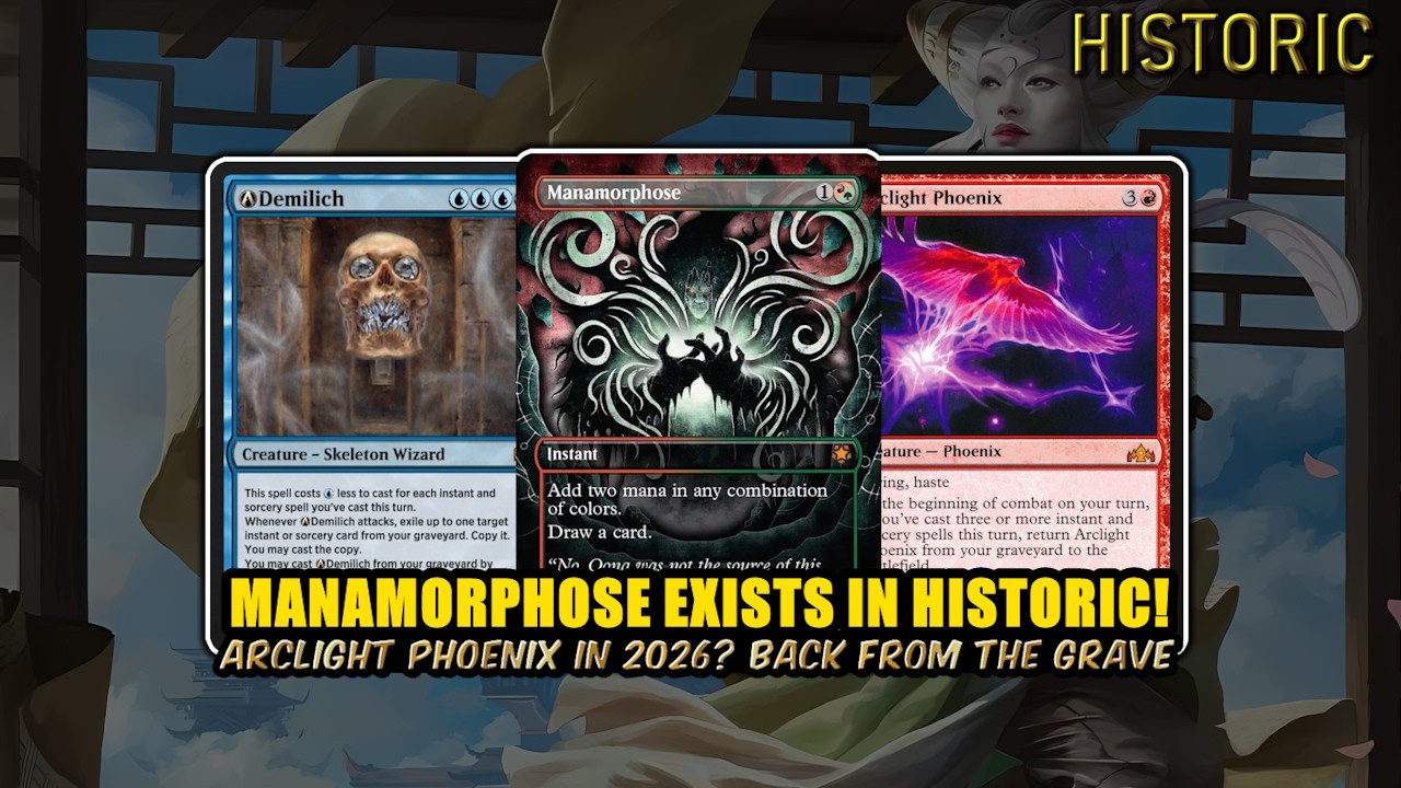 Phoenix And Demilich Get Fat Discounts With Manamorphose Now! | Historic BO3 | MTG Arena
