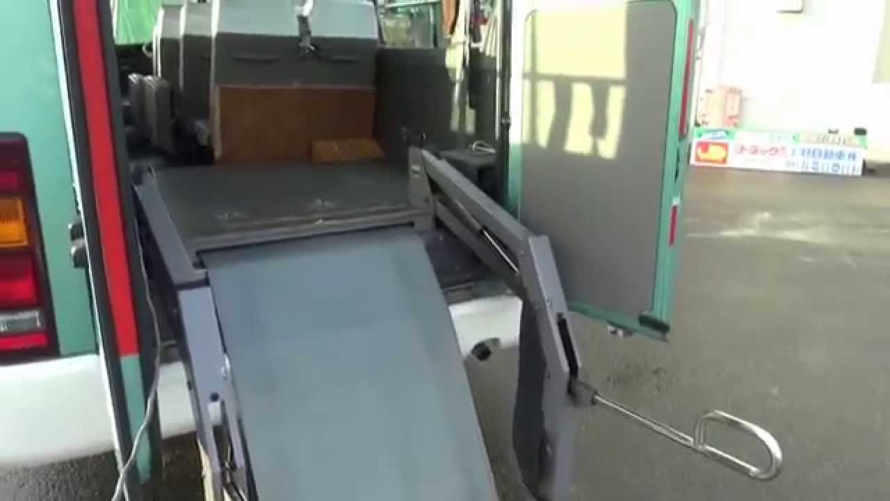 中古トラック 日産 シビリアン 身体障害者輸送車 リフト・ドア作動、エンジン