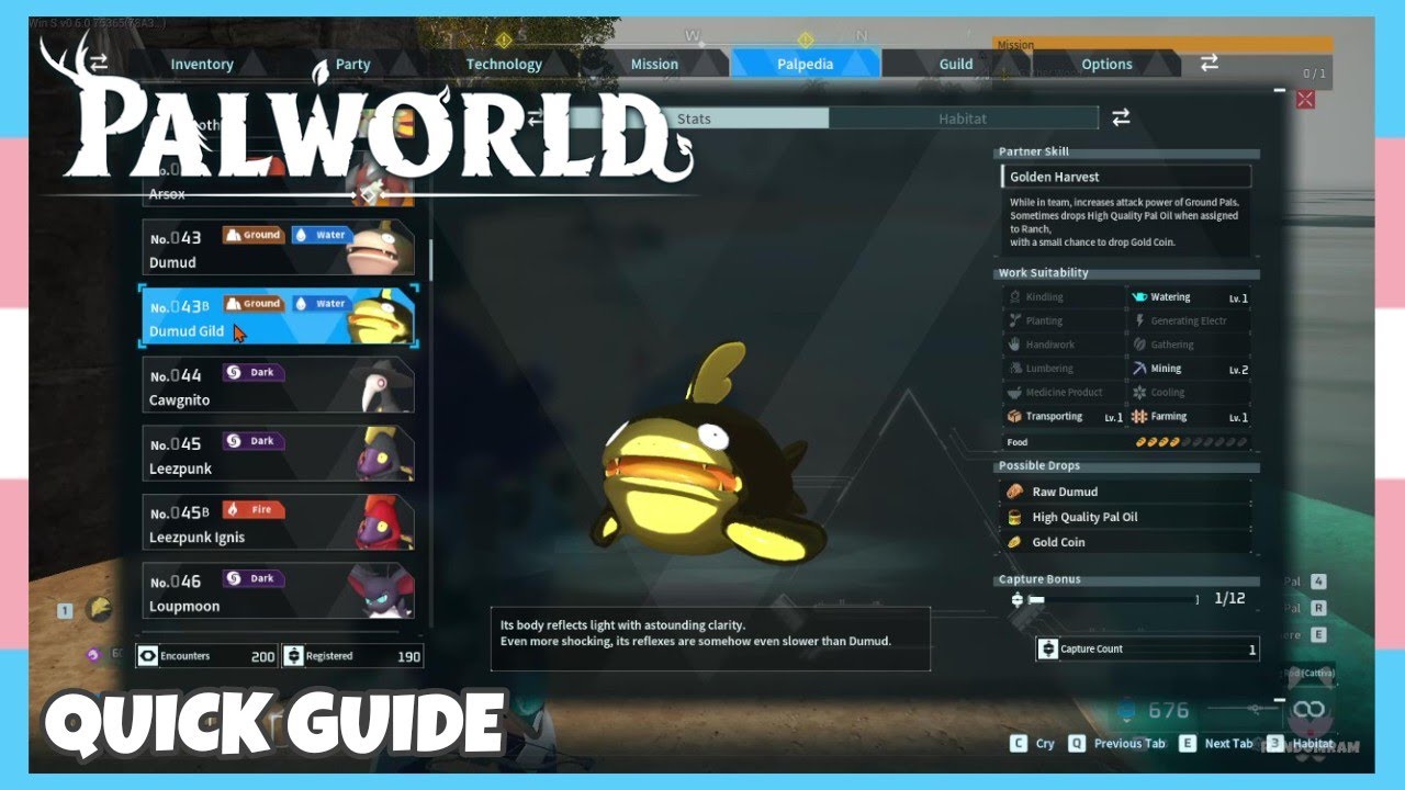 Where To Catch Dumud Gild In Palworld *Tides Of Terraria Update* | Location Quick Guide