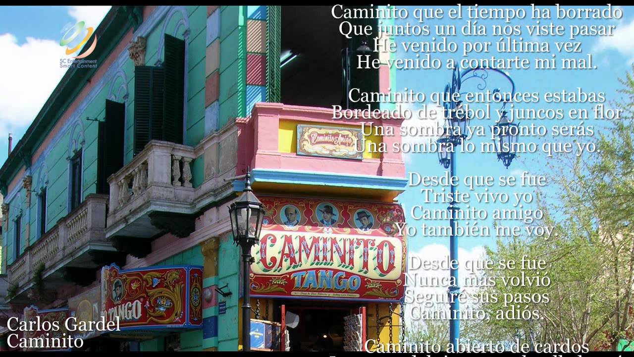 Carlos Gardel - Caminito (Letra-Lyrics)
