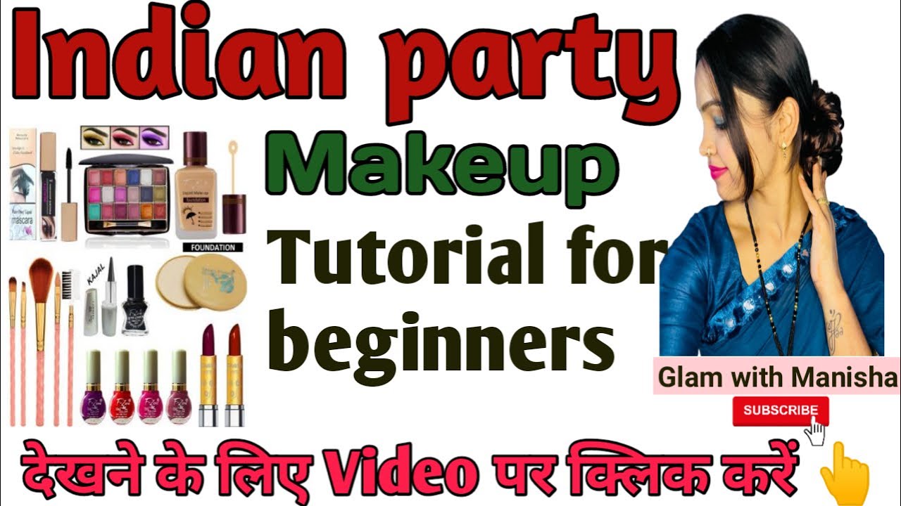 Indian party makeup tutorial for beginners✨ || Glam with Manisha