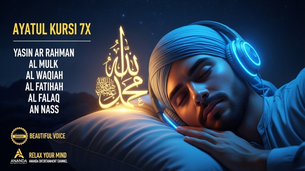 Quran Recitation in A Peaceful Voice | Alfatiha, Ayat Kursi, Yasin, Arrahman, Al Mulk, Al Waqiah