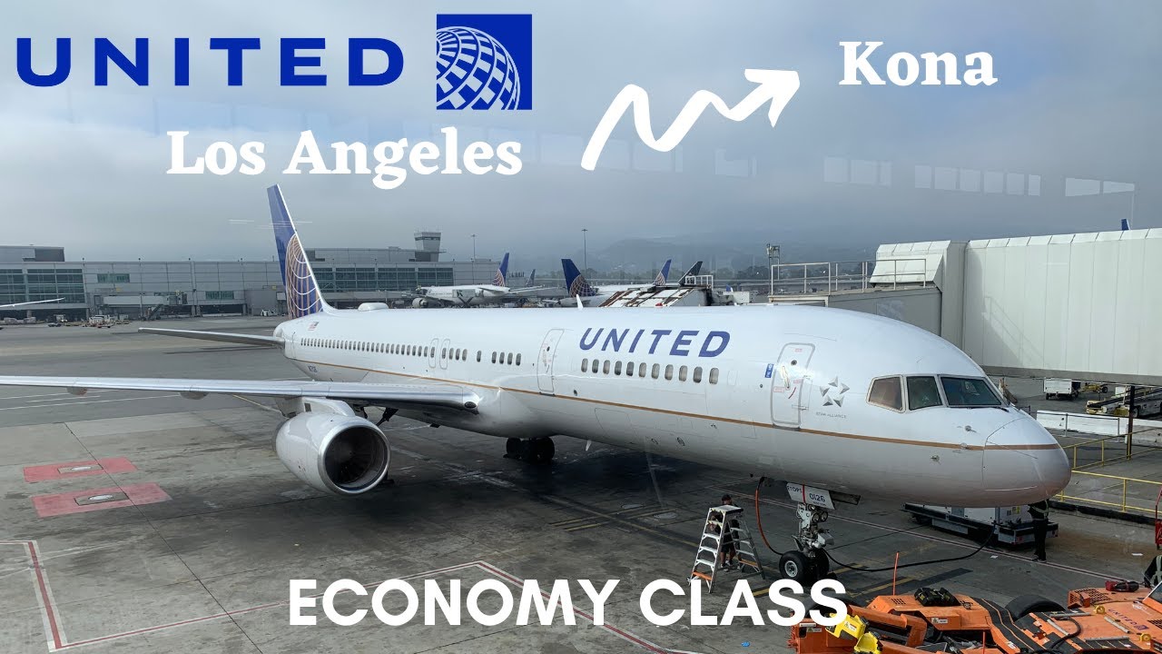 Boeing 757 to HAWAII Los Angeles to Kona United Airlines | TRIP REPORT