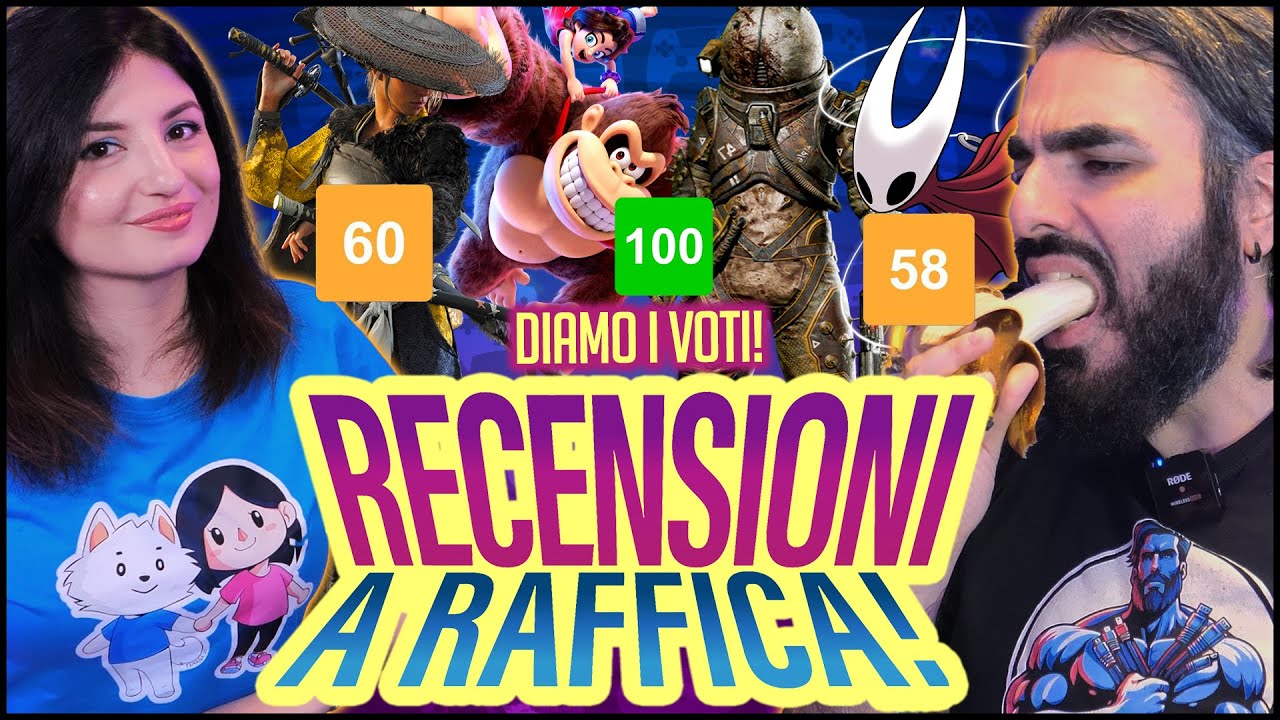 NUOVA RUBRICA! Recensioni a Raffica | DIAMO I VOTI A 10 GIOCHI | Silksong, Ghost of Yotei, Bananza