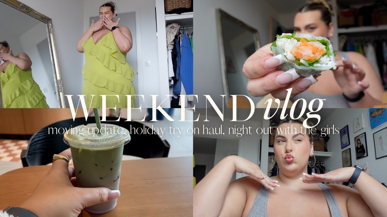 weekend vlog☁️☕️ house move update, blueberry matcha & boohoo haul