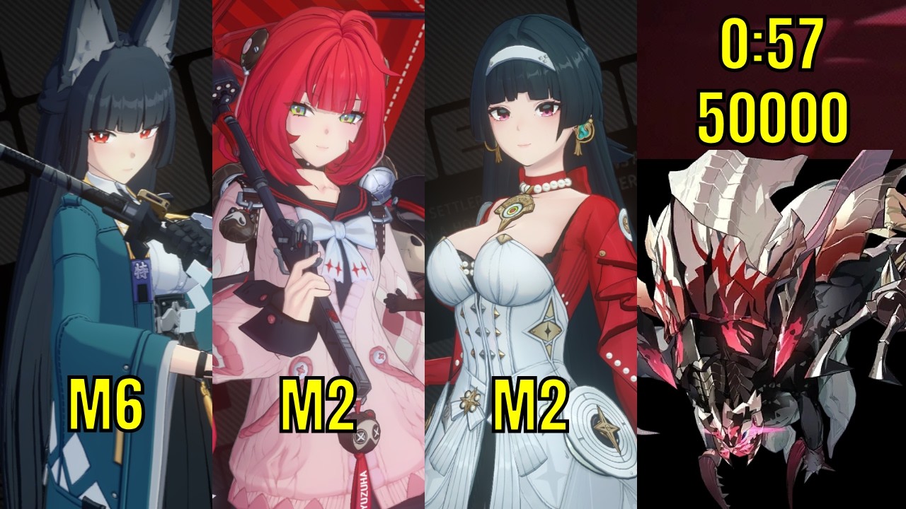 M6 Miyabi 50000 Score Shiyu Defense 5 Room 3 | Ft. M2 Astra & M2 Yuzuha | Zenless Zone Zero 2.6