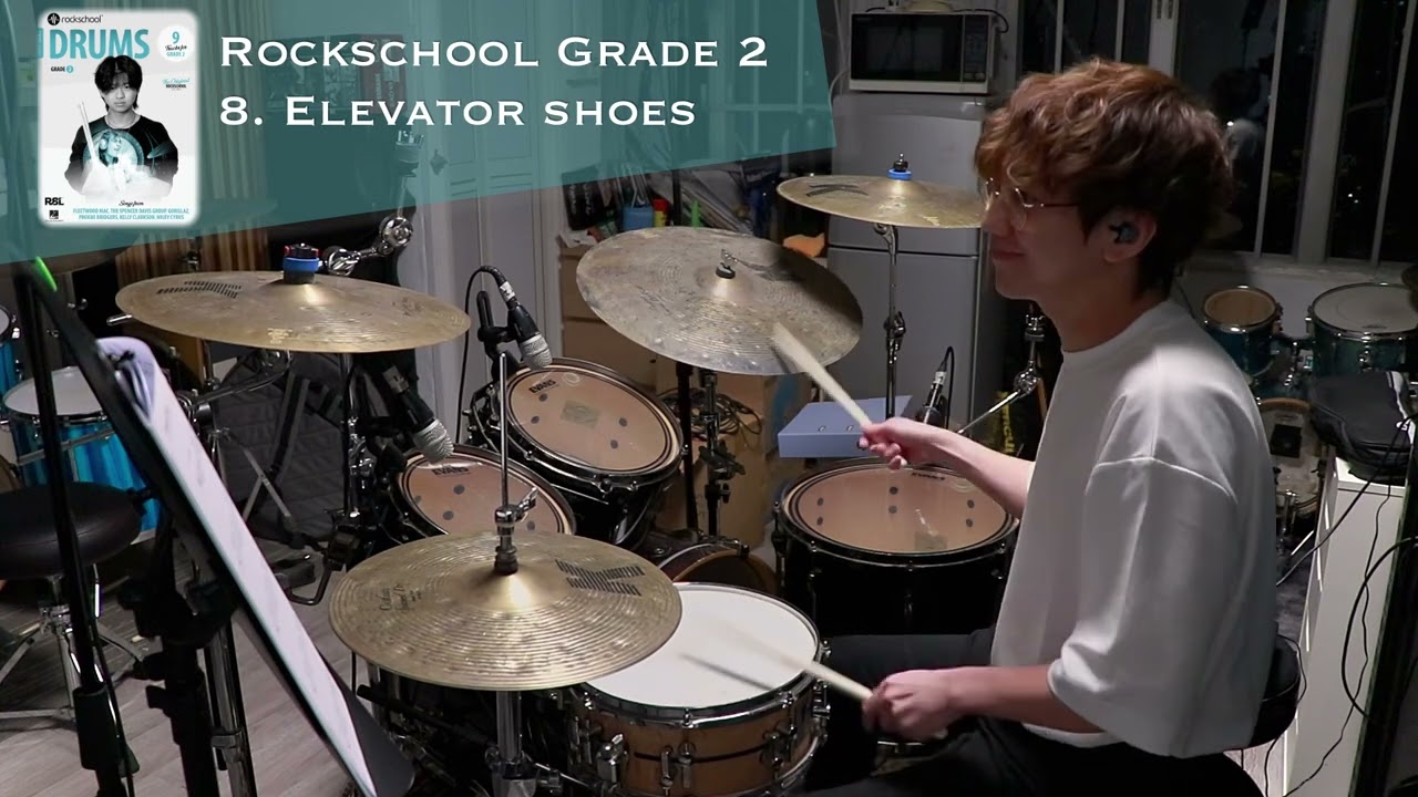 [Grade 2] Elevator shoes | Rockschool Drums 2024