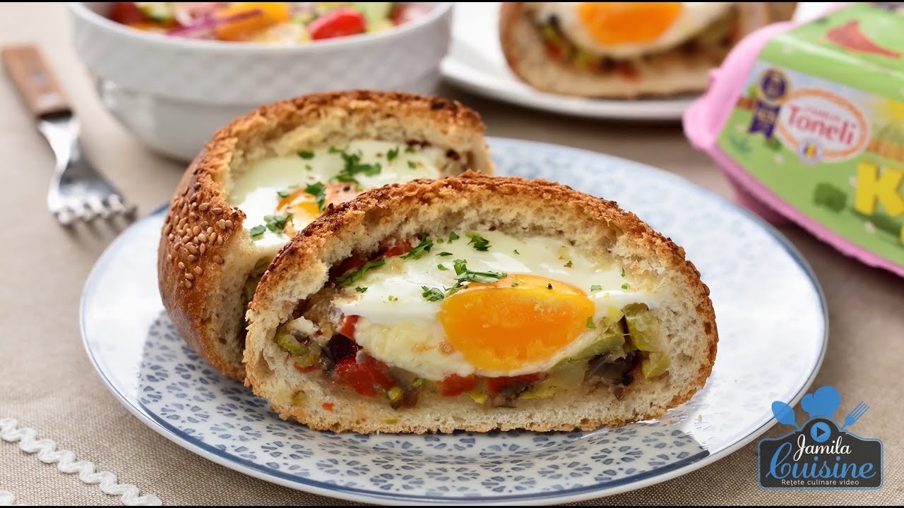 Mic dejun pentru pitici: Chifle umplute cu ouă și legume | Rețeta Jamila Cuisine cu ouă Toneli Kids