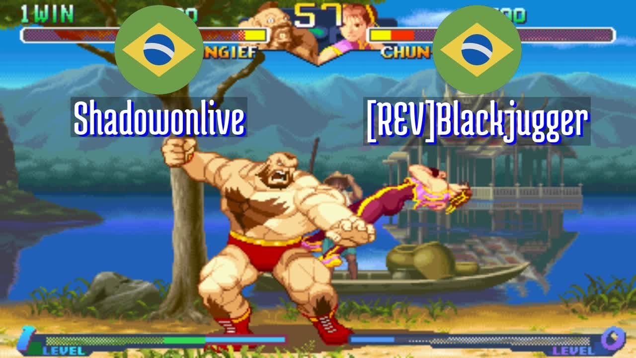FT10 @sfa2u: Shadowonlive (BR) vs [REV]Blackjugger (BR) [SF Alpha 2 sfa2 Fightcade] Mar 10