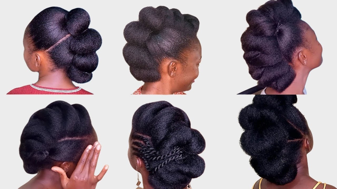 SIMPLE ELEGANT MOHAWK UPDO STYLES FOR NATURAL HAIR | Summer hairstyles