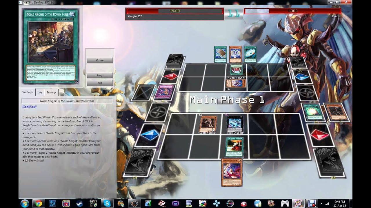 Devpro YGO Pro Noble Knights VS  Melodious