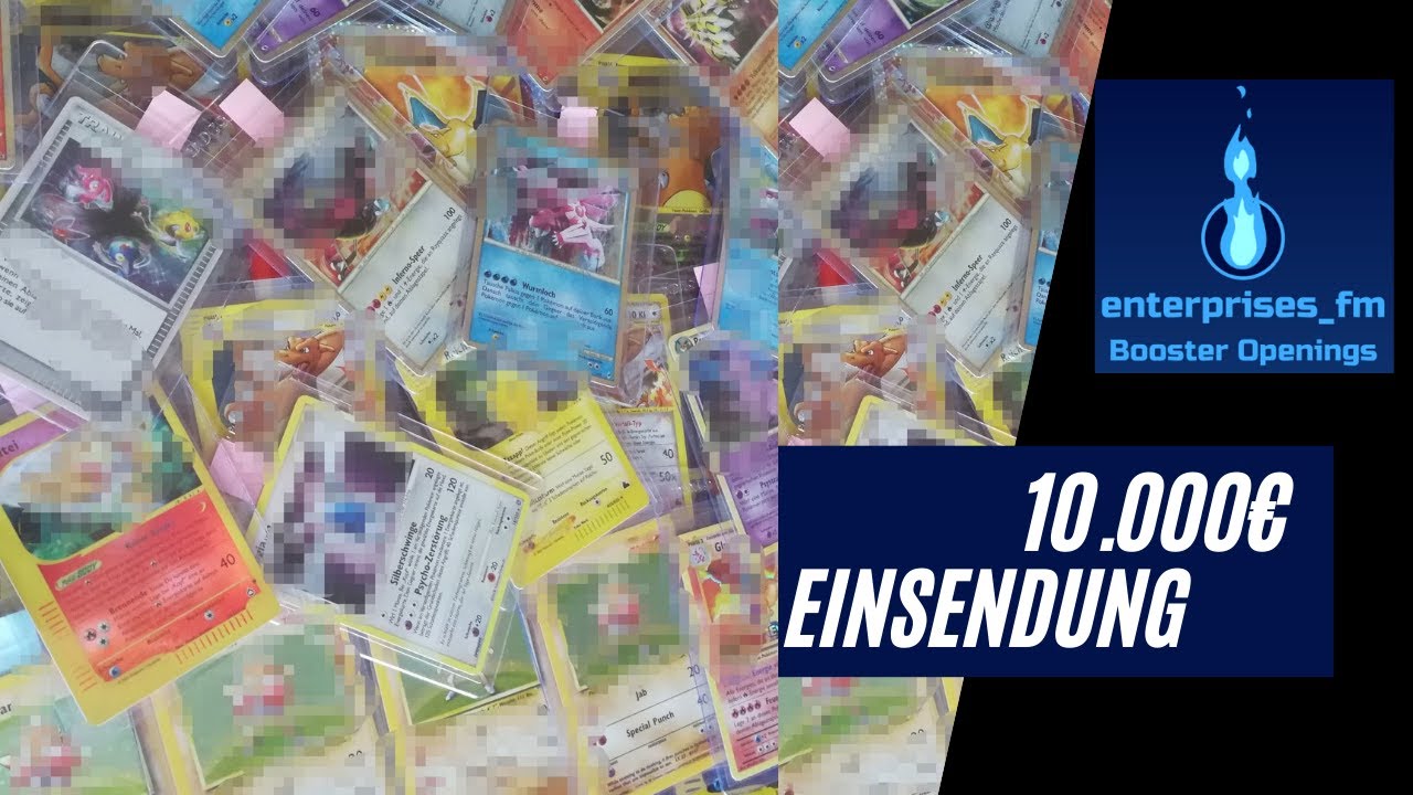 Absolut krank: 10.000€ Einsendung 🔥🔥 Vintage Pokémon Grading Glurak Skyridge YuGiOh +Booster Opening