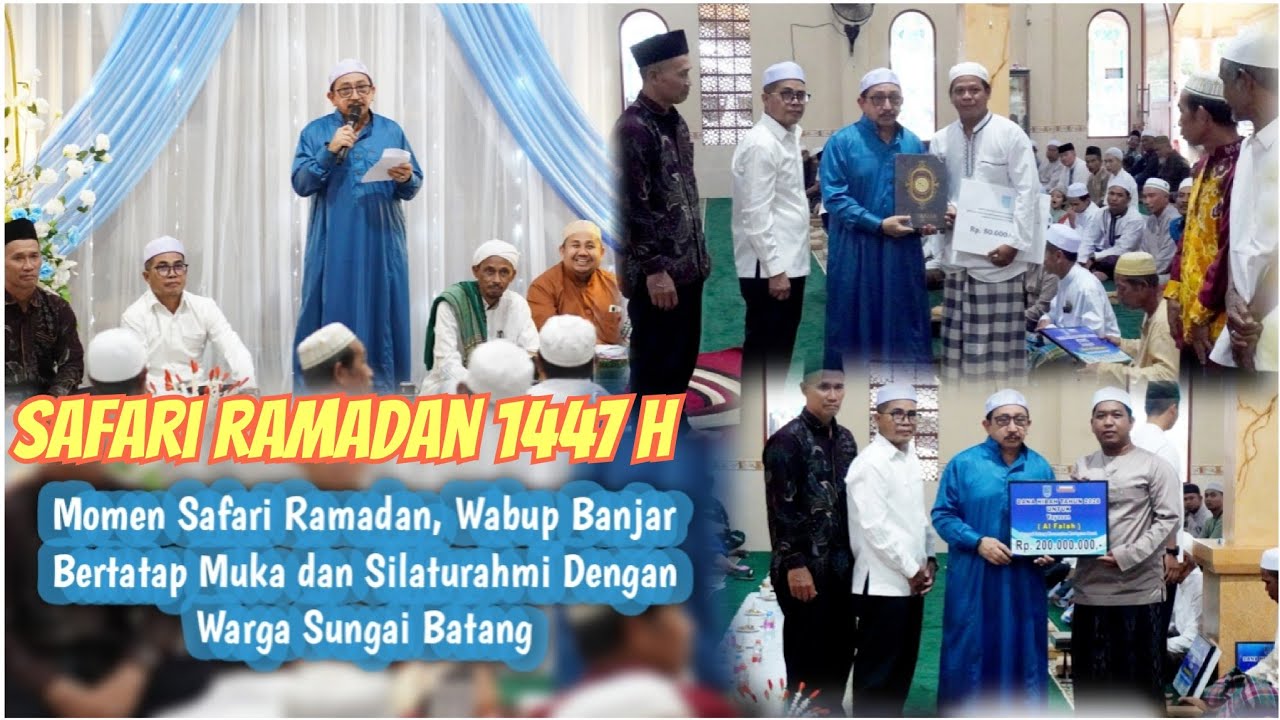 Momen Safari Ramadan, Wabup Banjar Bertatap Muka dan Silaturahmi Dengan Warga Sungai Batang