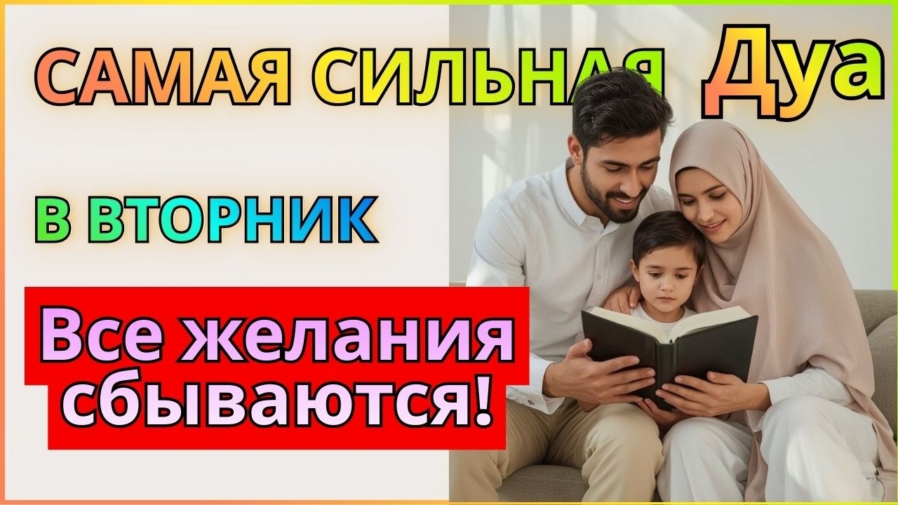 САМАЯ СИЛЬНАЯ Дуа в ВТОРНИК ДАЕТ УВАЖЕНИЕ, БОГАТСТВО, РИЗК, ДЕНЬГИ, УСПЕХ И СЧАСТЬЕ! #дуа