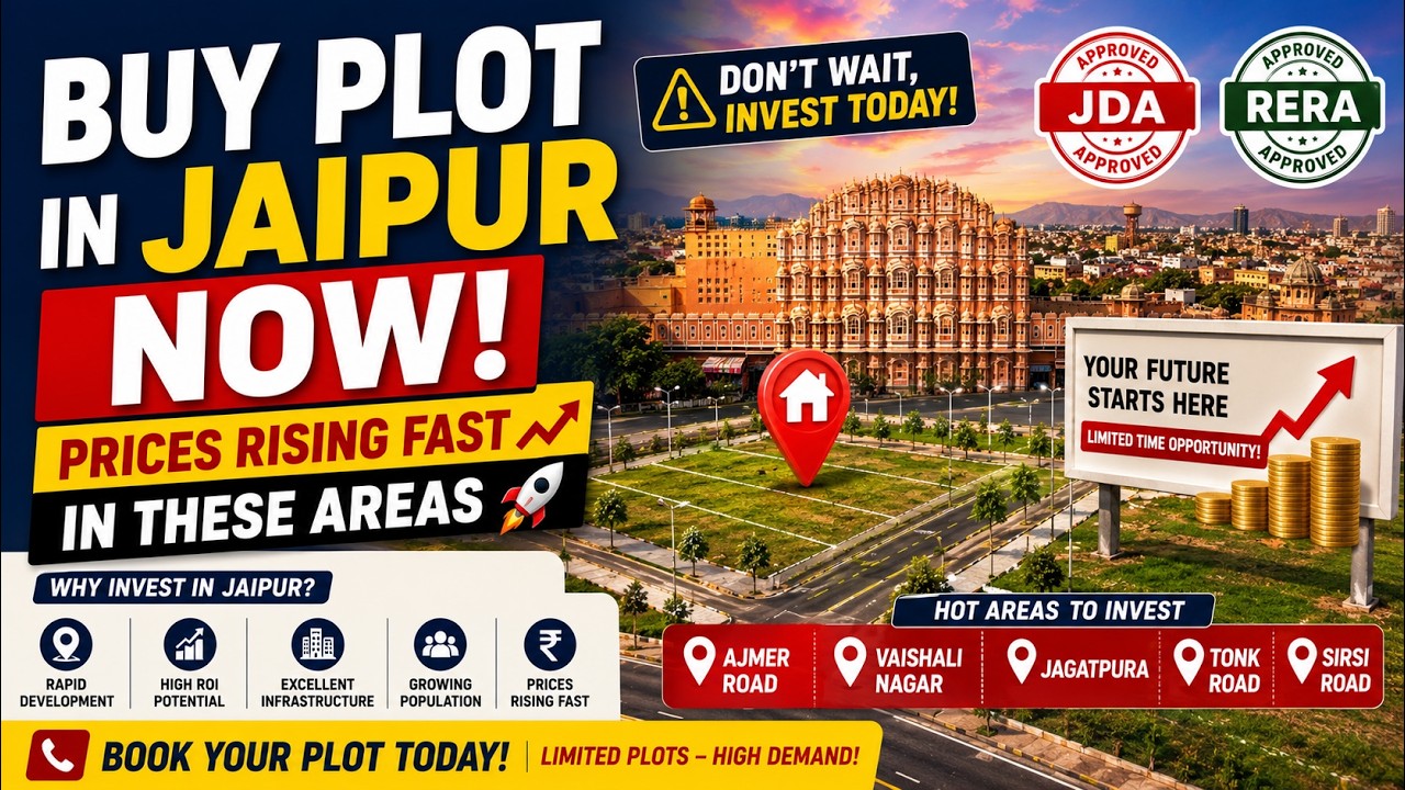 🔥 Jaipur Plot Rates Today 2026 | Latest JDA Approved Plot Prices 🔥 #gunsagarvalley #jdaapprovedplots