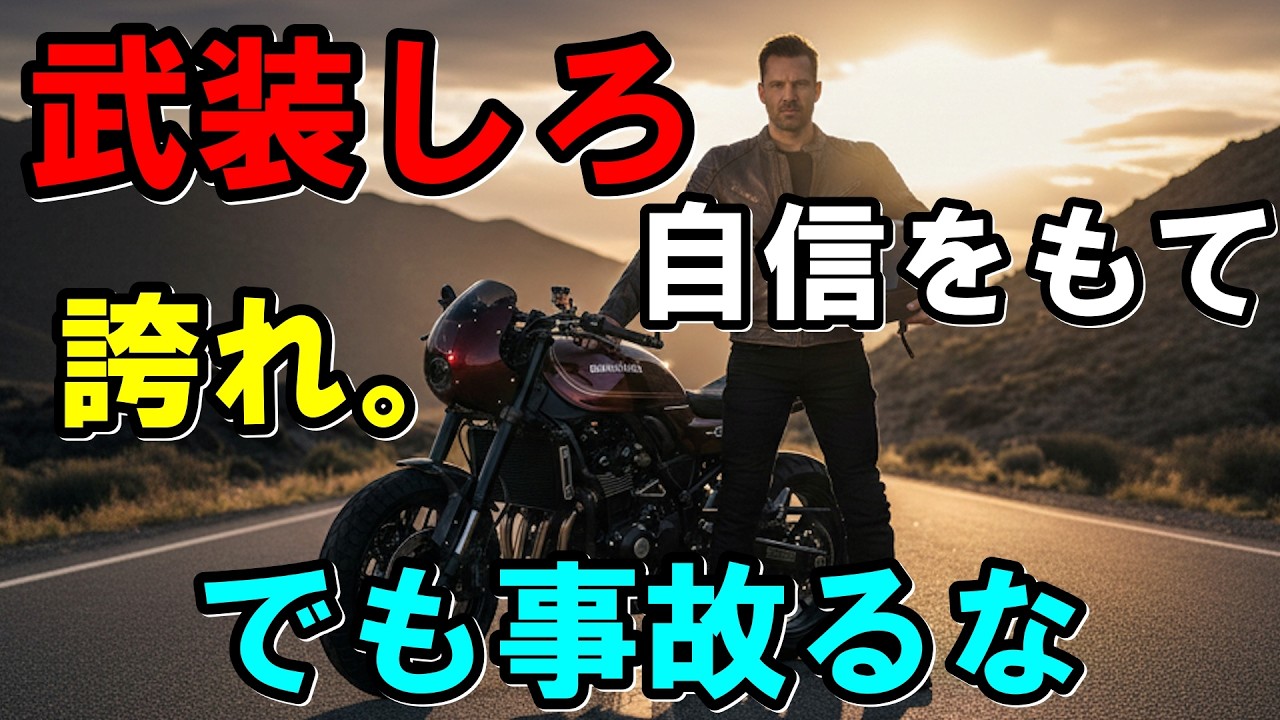【断言】バイクに乗って自信をつけろ！「武装」したライダーが最強である理由。