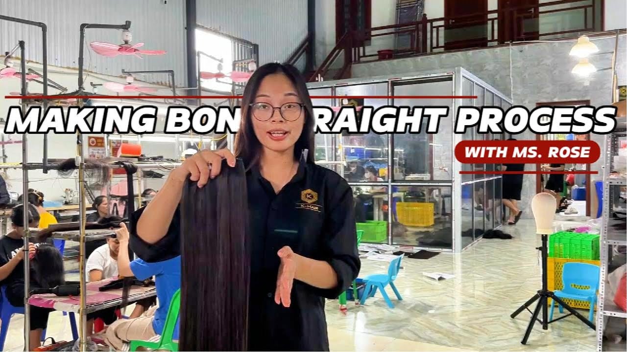 MAKING BONE STRAIGHT HAIR PROCESS - with Ms. Rose Sales Expert