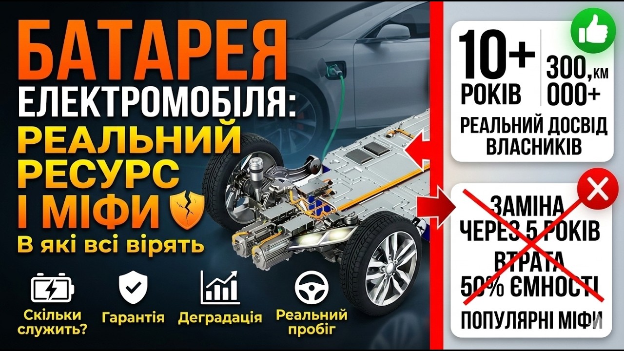 Батарея електромобіля: реальний ресурс і міфи, в які всі вірять