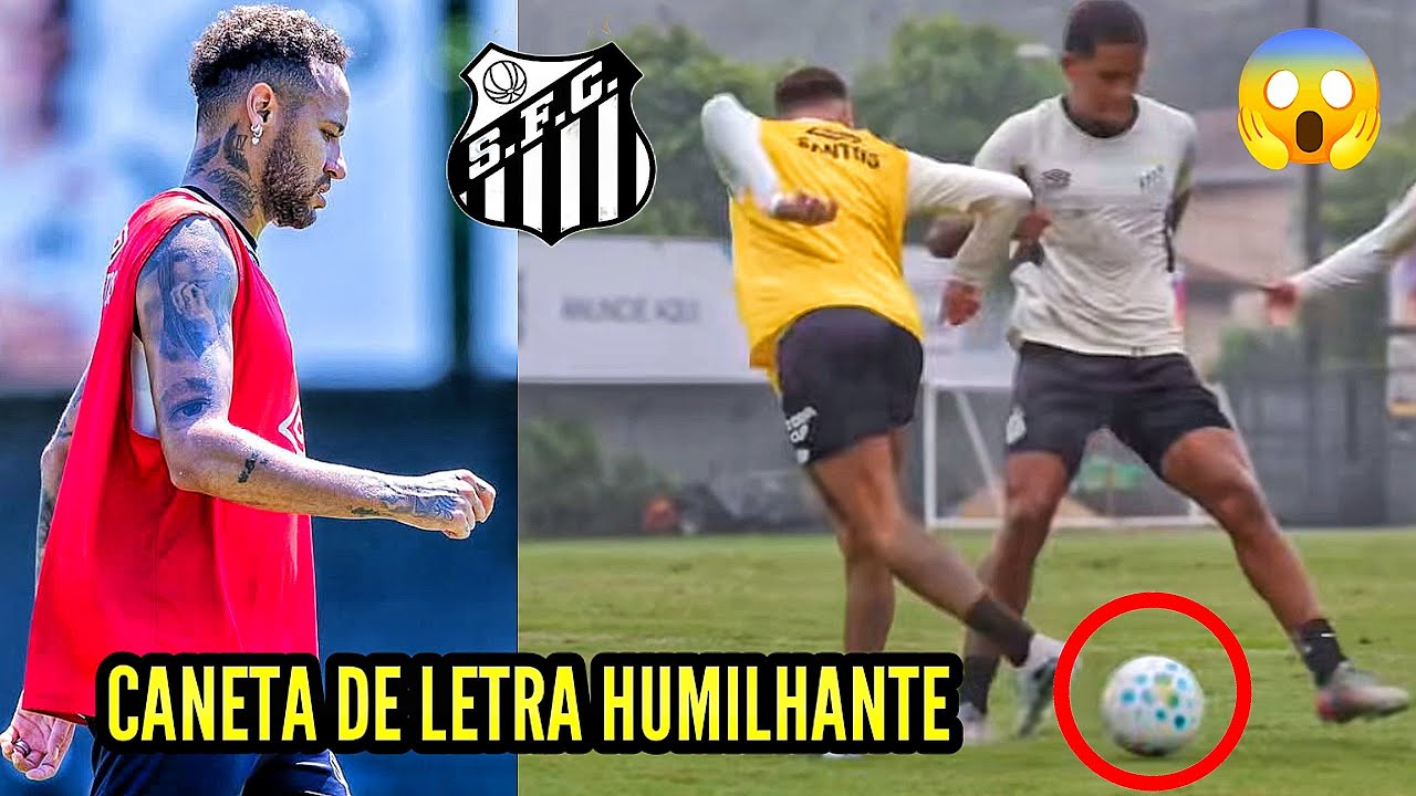 NEYMAR HUMILHA JOGADOR DO SANTOS COM CANETA E LETRA NO TREINO HOJE 😱🔥