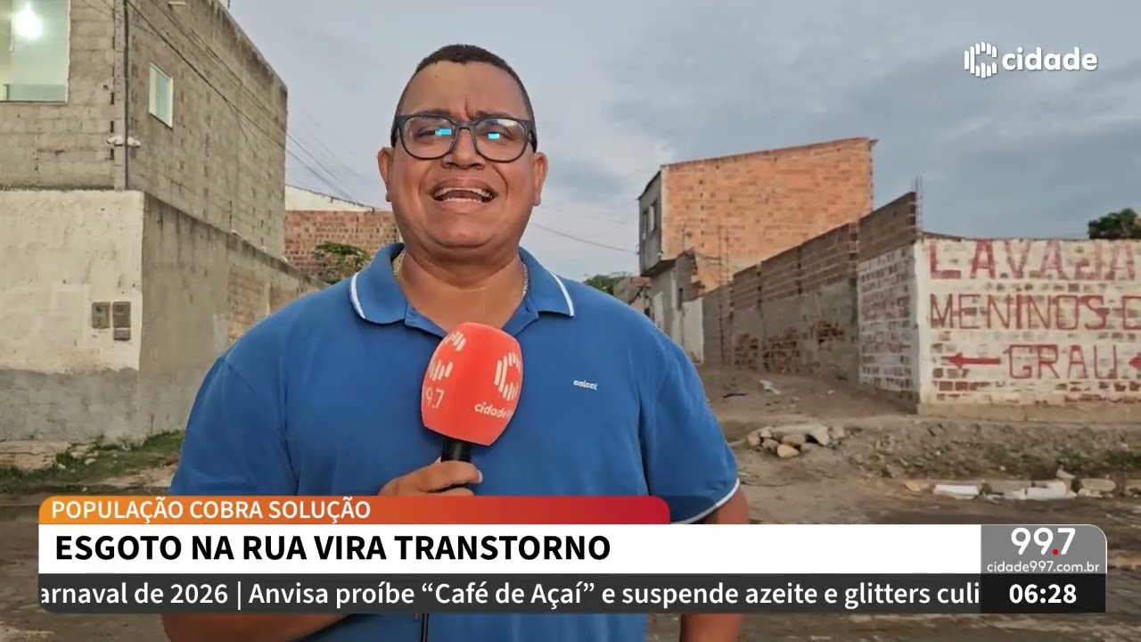 Manhã Cidade - 09.02.26 - Esgoto no Demóstenes Veras vira transtorno para moradores