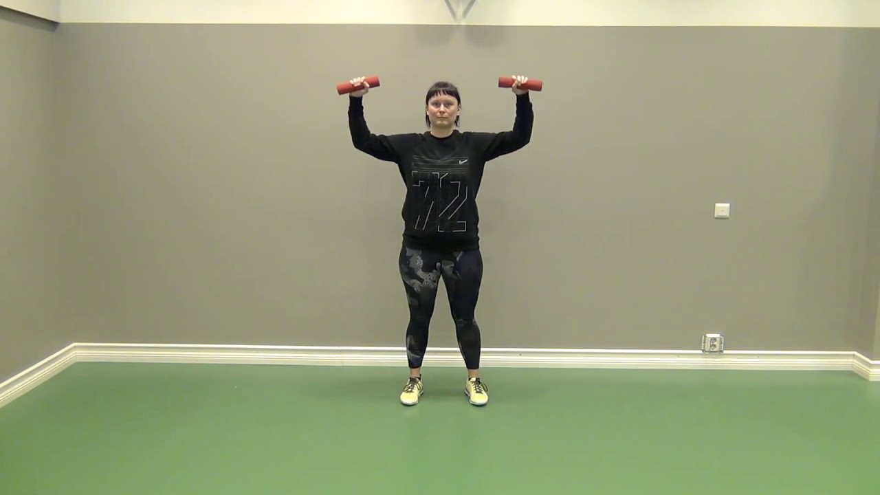 Helppo käsipainojumppa