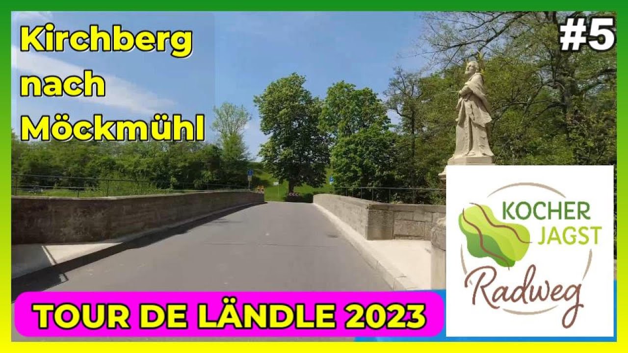 Tour de Ländle 2023 mit E Bike Teil 5 (Kirchberg - Möckmühl)