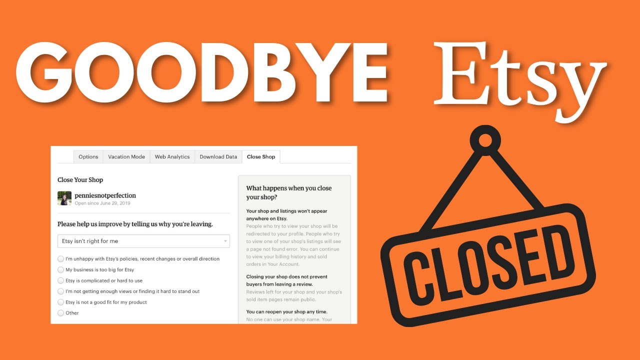 Как удалить свой магазин на Etsy (и удалить свою учетную запись на Etsy тоже!)