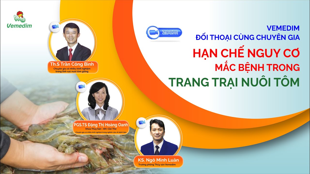 HẠN CHẾ MẮC BỆNH DO VI KHUẨN TRÊN TÔM | PGS. ĐẶNG THỊ HOÀNG OANH | VEMEDIM