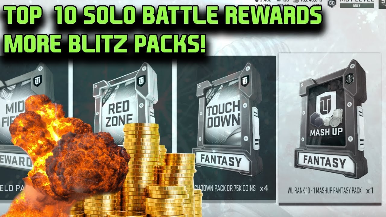 TOP 10 SOLO BATTLES BLITZ REWARDS | BLITZ PROMO | MADDEN 19 ULTIMATE TEAM