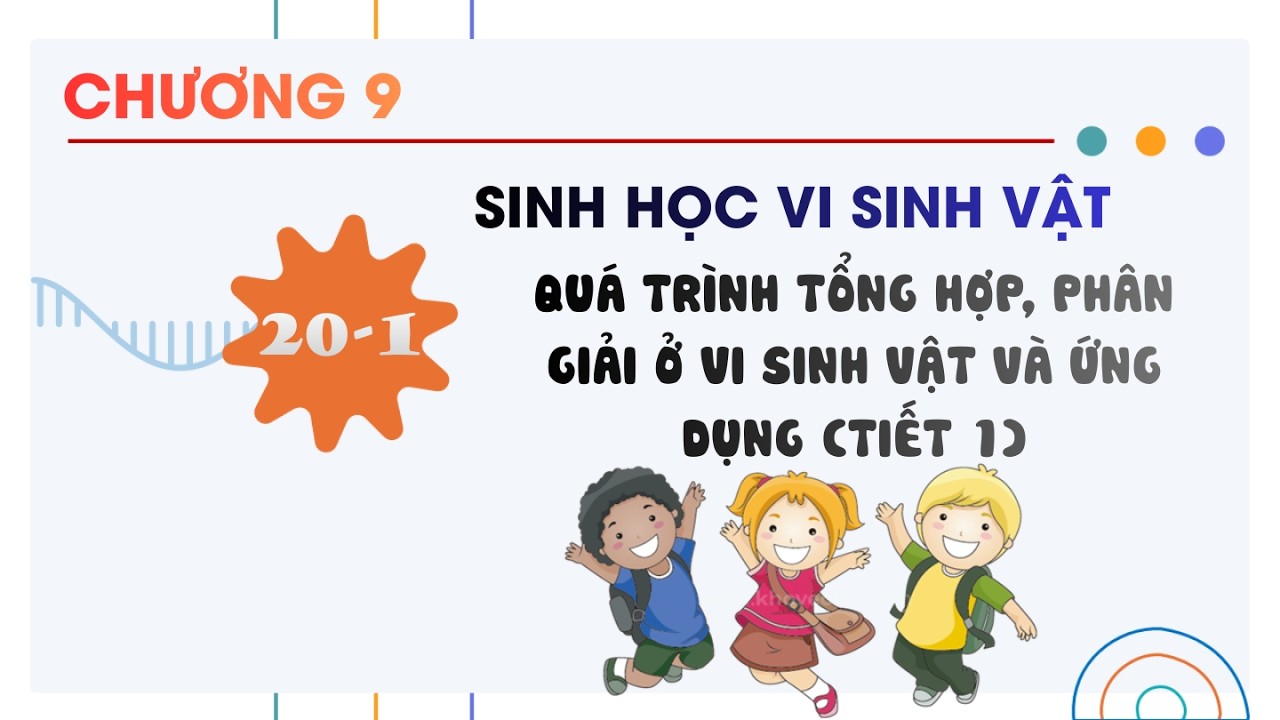 Sinh 10 |Chương 9| Bài 20-1:QUÁ TRÌNH TỔNG HỢP, PHÂN GIẢI Ở VI SINH VẬT VÀ ỨNG DỤNG TIẾT 1
