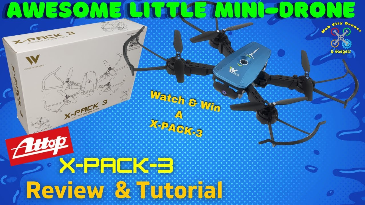 ATTOP X-PACK-3 Foldable Mini-Drone Review & Tutorial #attop #gotvoom #drones #review #amazonfinds