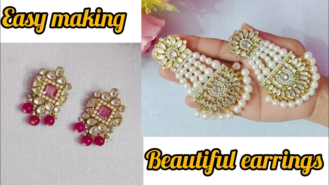 Diy How to make amazing earrings at home #diy #diyjewelery #handmade #viralvideo