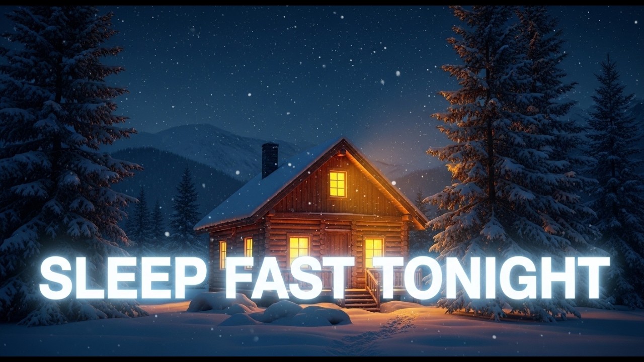 The Old Mountain Cabin During a Gentle Snowfall #sleep #bedtime #storytime #calm #night