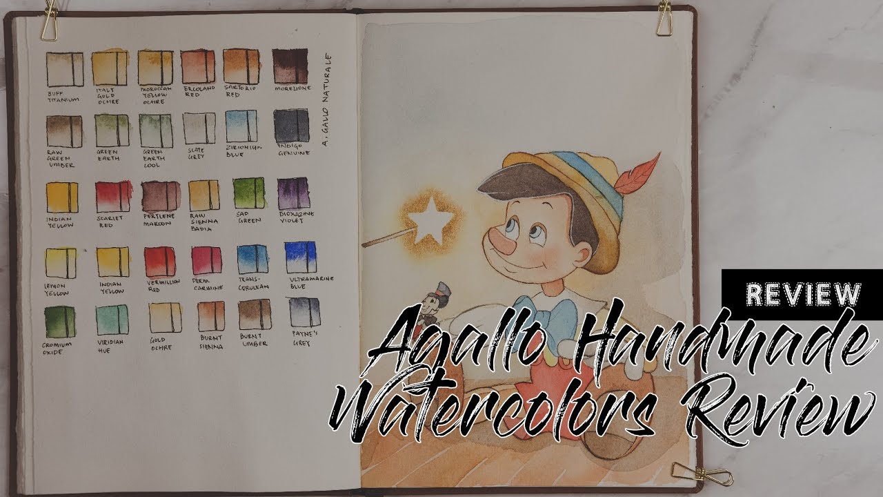 Review | A.gallo Handmade Watercolors feat. Pinocchio