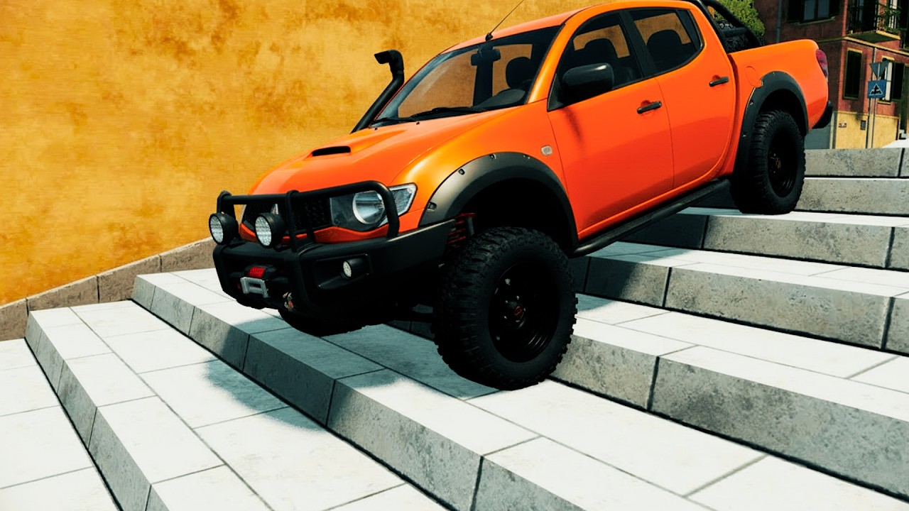 Cars vs Stairs – BeamNG Drive