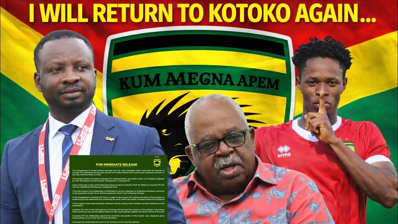 BIG CHANGE FROM MANHYIA! NEW PLANS FOR KOTOKO CEO JOB!..I WILL RETURN TO KOTOKO AGAIN..FRIENDLY WITH