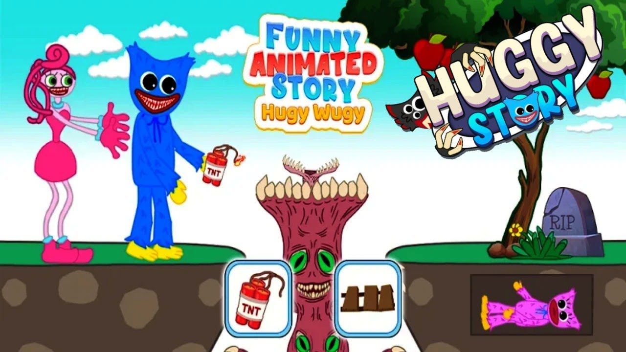 Hugy's Funny Animated Story - Hugy Wugy Noob Vs Pro