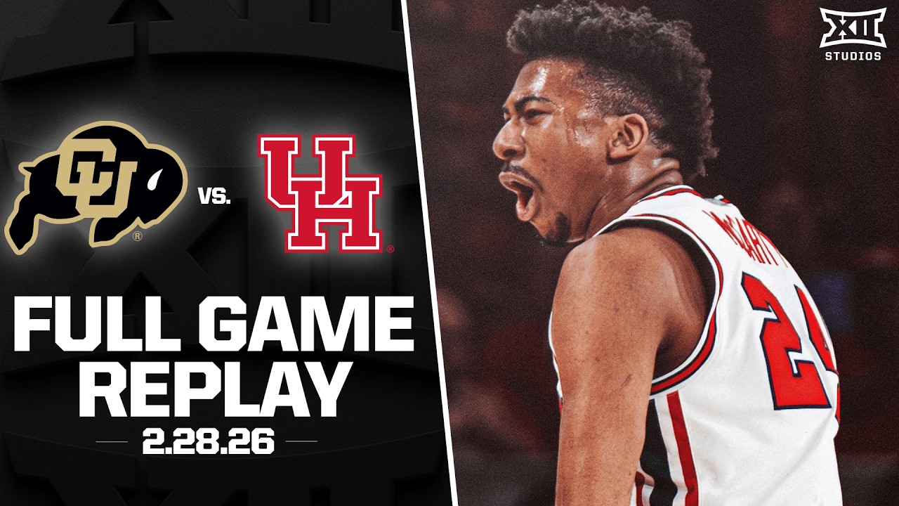 Colorado vs. #5 Houston Full Game Replay (2.28.26) | 2025-26 Big 12 Men's Basketball