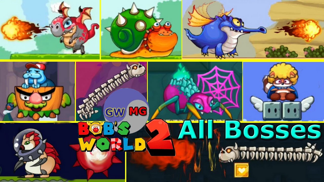 Все боссы (All Bosses) игры Bob's World 2 (Bob's World 2020) на Android