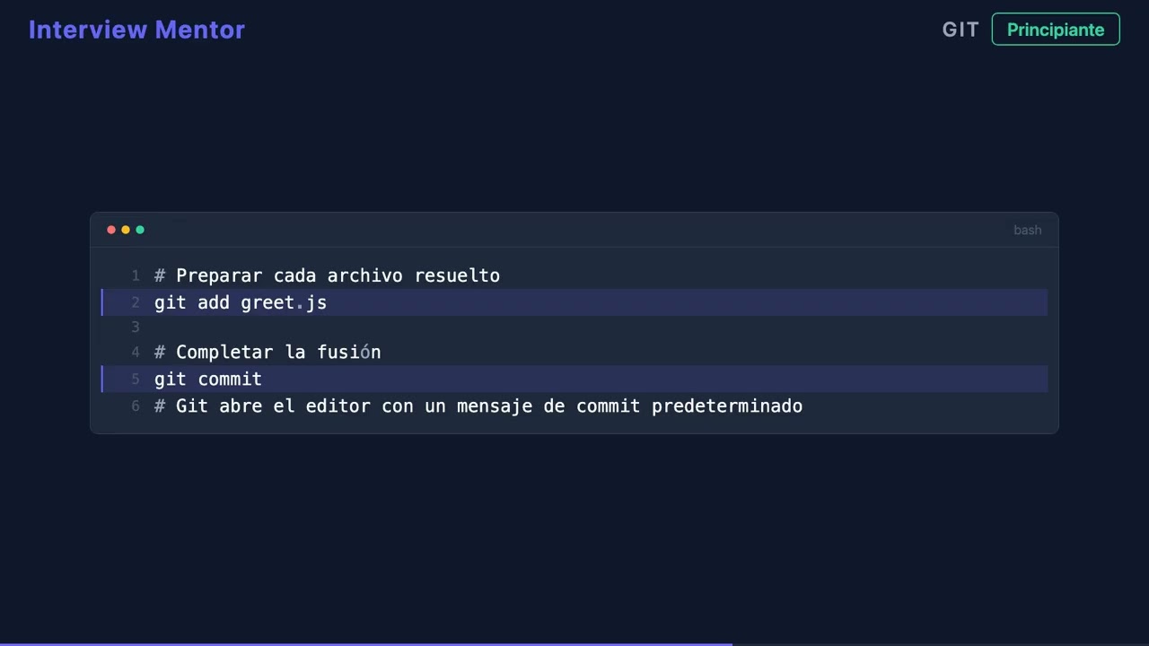 Cómo resolver un conflicto de fusión en Git