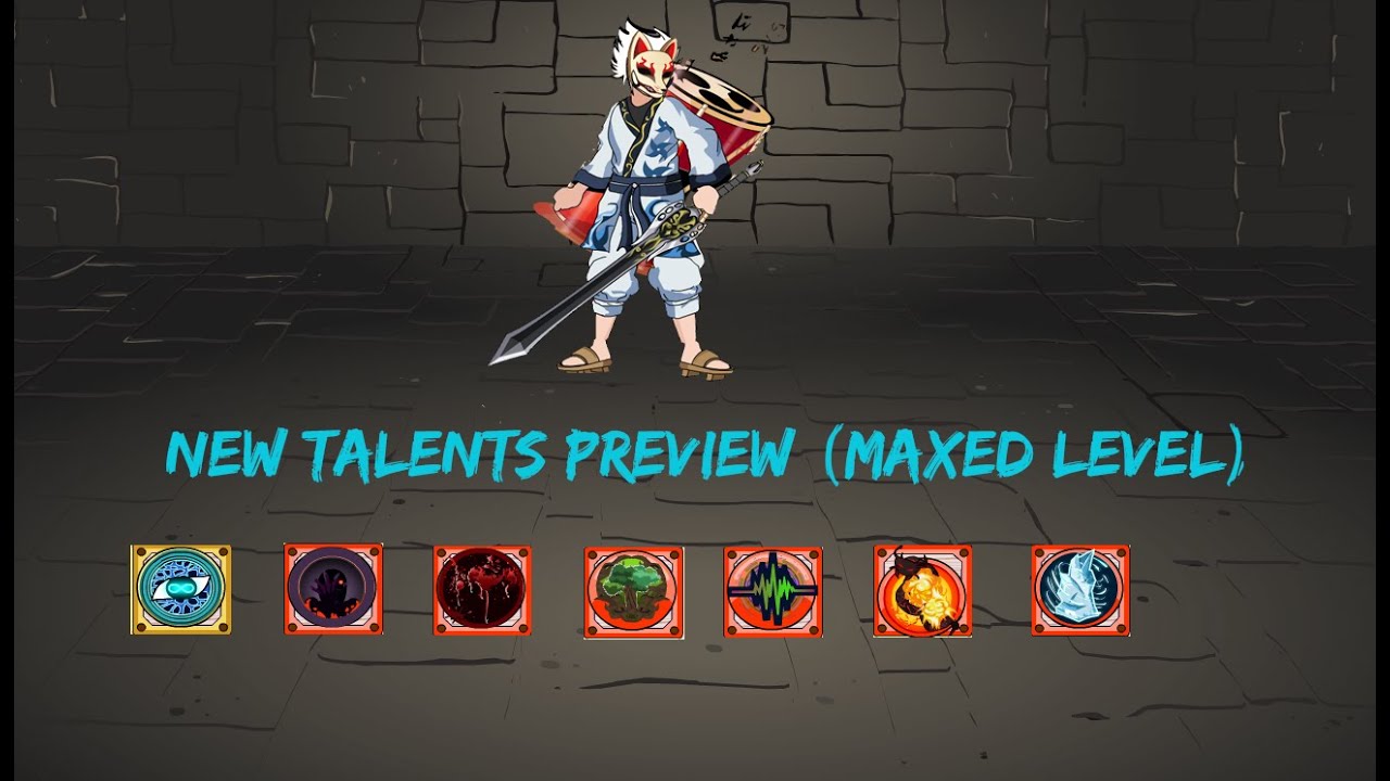 Ninja Legends - New Talents Full Preview (Secret and Primary Talents + Maxed Level)