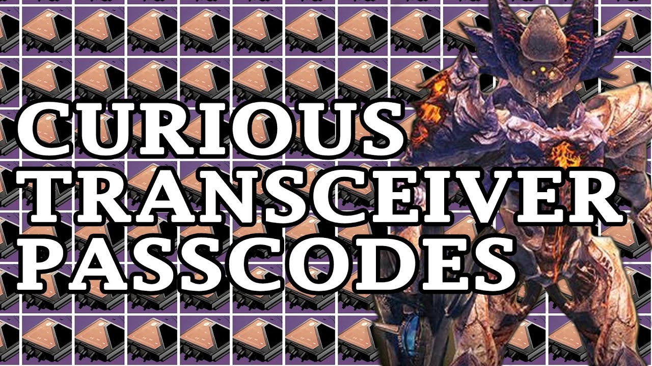 Curious Transceiver Passcodes | All Sequences | Sleeper Simulant | Destiny | TTK