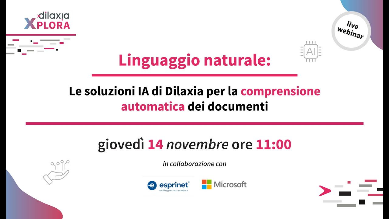 Linguaggio Naturale: le soluzioni IA di Dilaxia per la comprensione automatica dei documenti