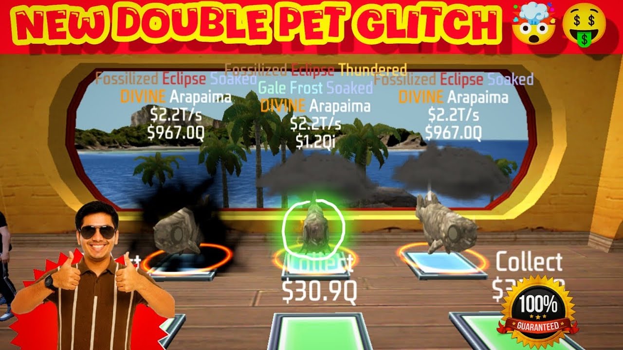 STEAL A PET New Double Pet Glitch 🤯🥶 || Easy But Hard Trick #garenafreefire #freefire 
